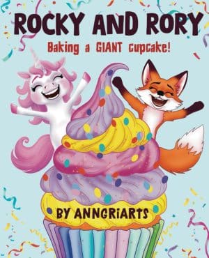 Rocky and Rory baking a GIANT cupcake cover image