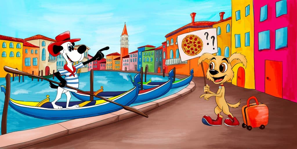 Which way to the pizza?