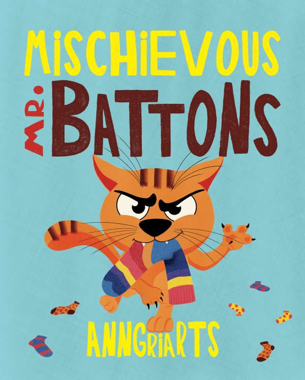 Cover of the children's book Mischievous Mr. Battons by Anngri Arts