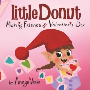Little Donut children's book cover - kids book about friendship for Valentine's Day